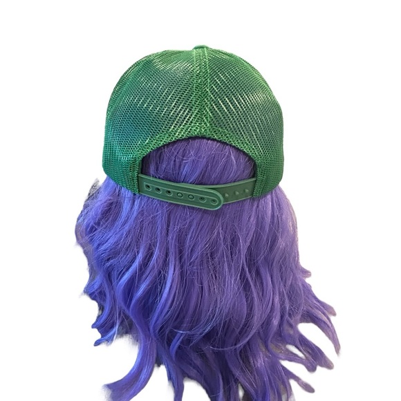 New Day Drinking Weather Green and White Trucker Hat - Picture 2 of 5